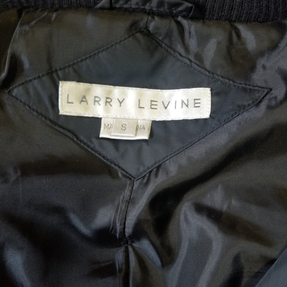 Larry Levine Black Puffer Coat with Faux Fur Hood - Picture 6 of 6